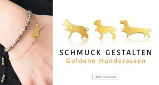 Schmuck Gestalten Goldene Hunderassen